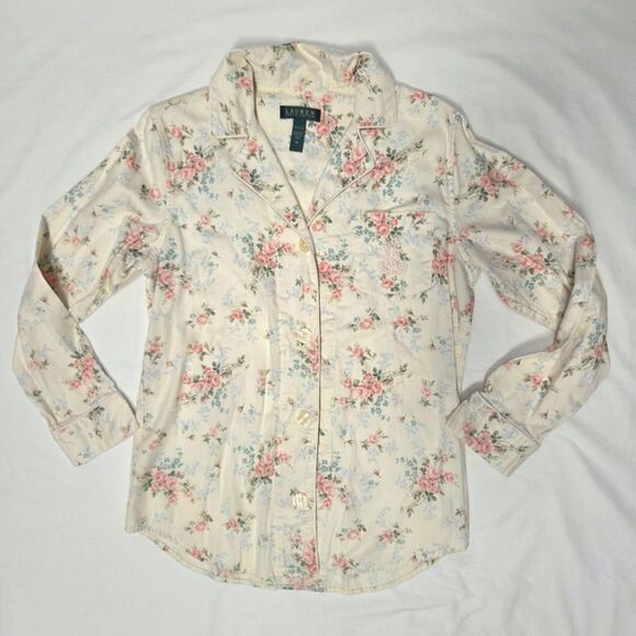 Lauren Ralph Lauren Other - Lauren Ralph Lauren Feminine Floral Cotton Pajama Top M